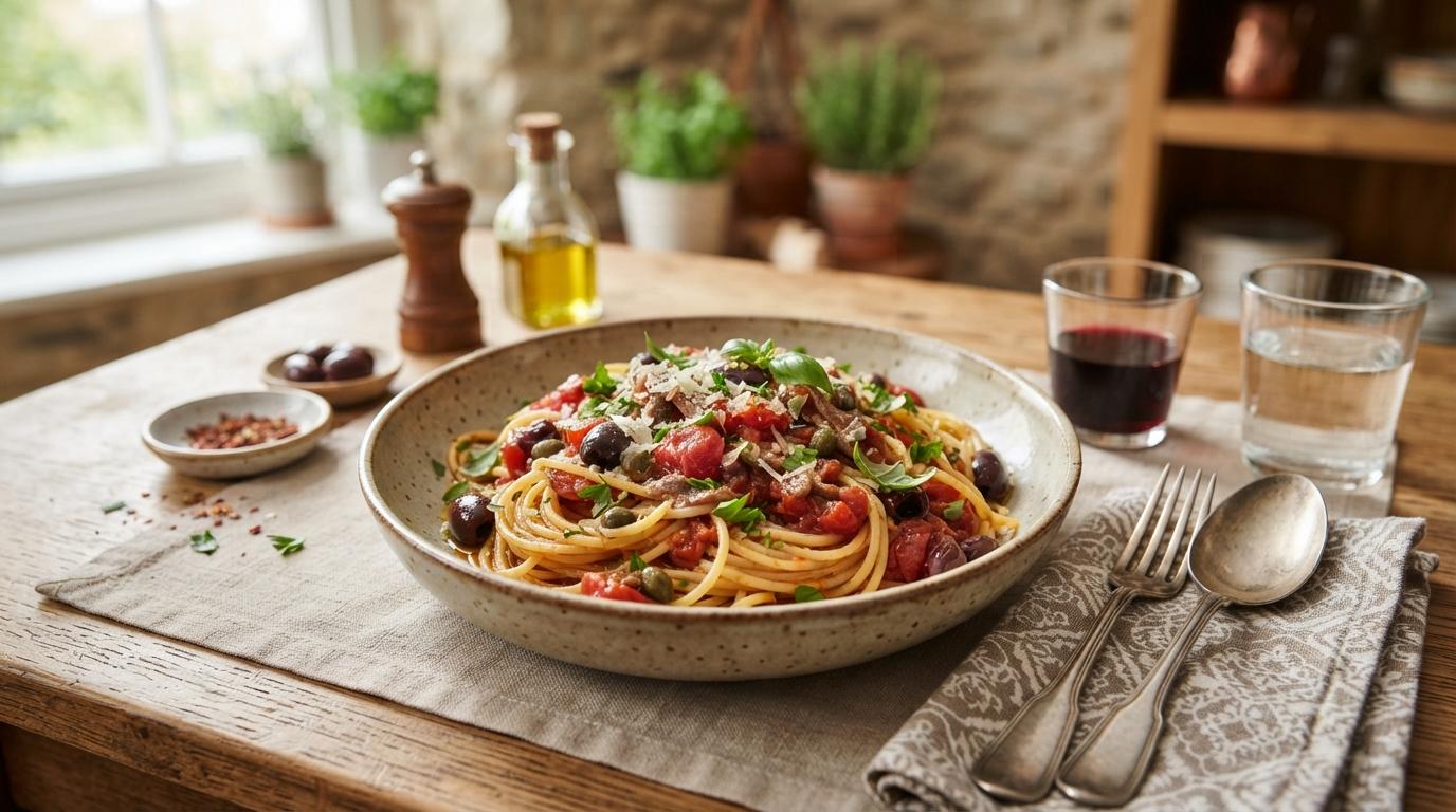 Spaghetti à la puttanesca