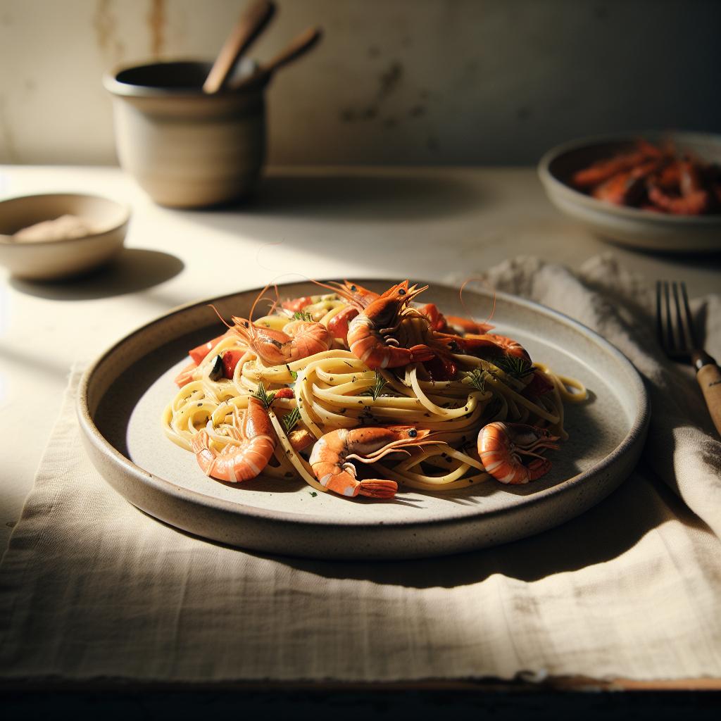 Linguine aux Crevettes