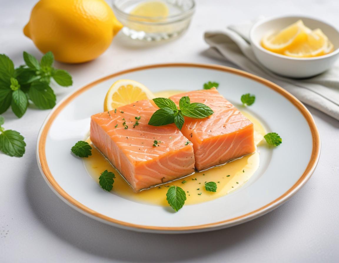Terrine de Saumon Citronnée et Menthe Givrée