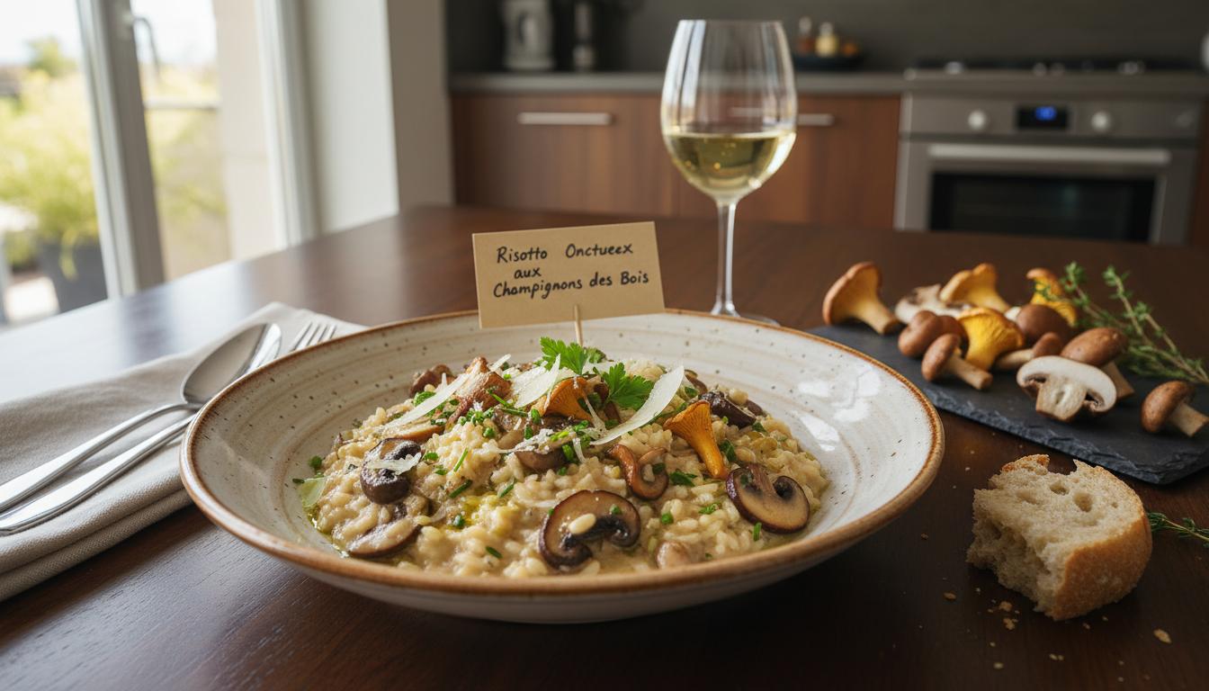 Risotto Onctueux aux Champignons des Bois