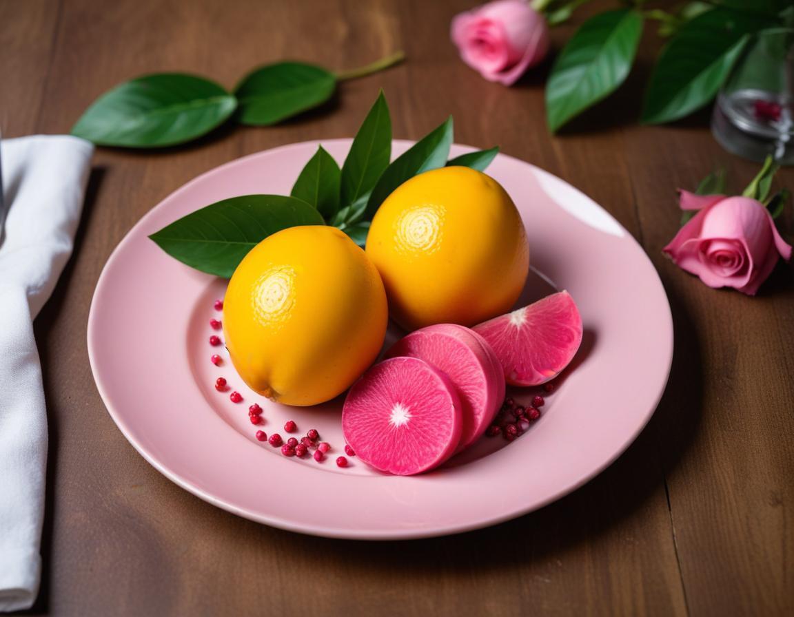 Sphères Éthérées de Mangue et Poivre Rose