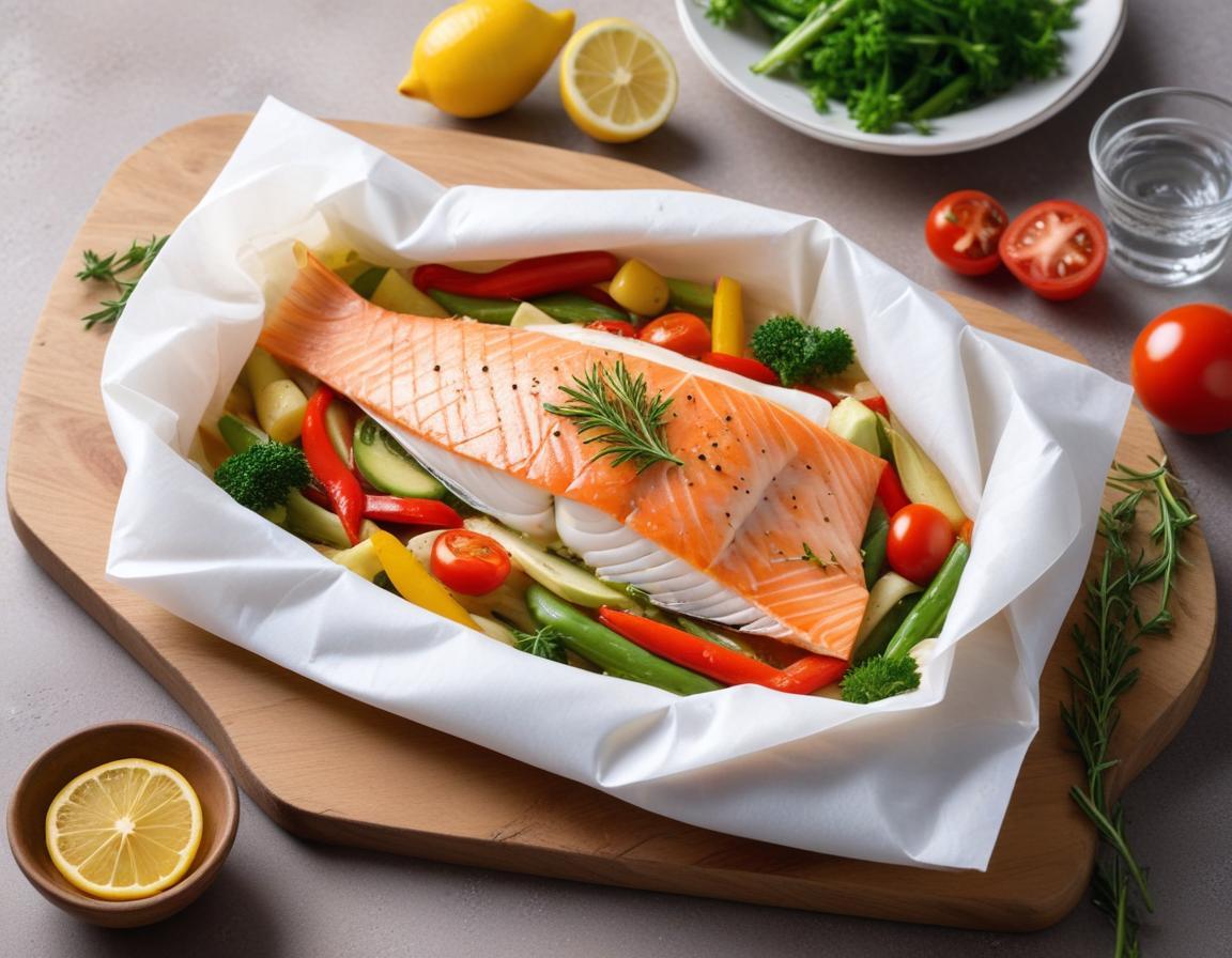 Papillote de Poisson Blanc et Légumes Racines