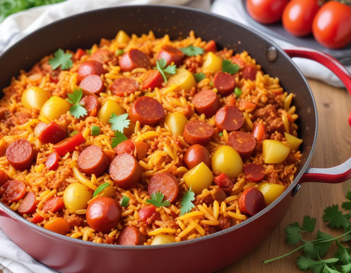 Riz au Chorizo et Poivrons One Pot (8 portions)