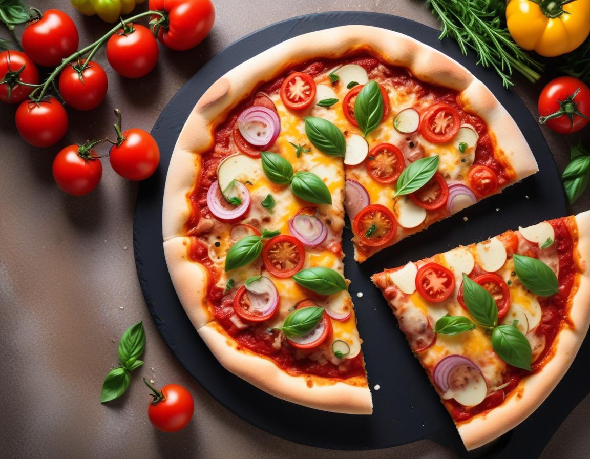 Pizza maison aux légumes de saison