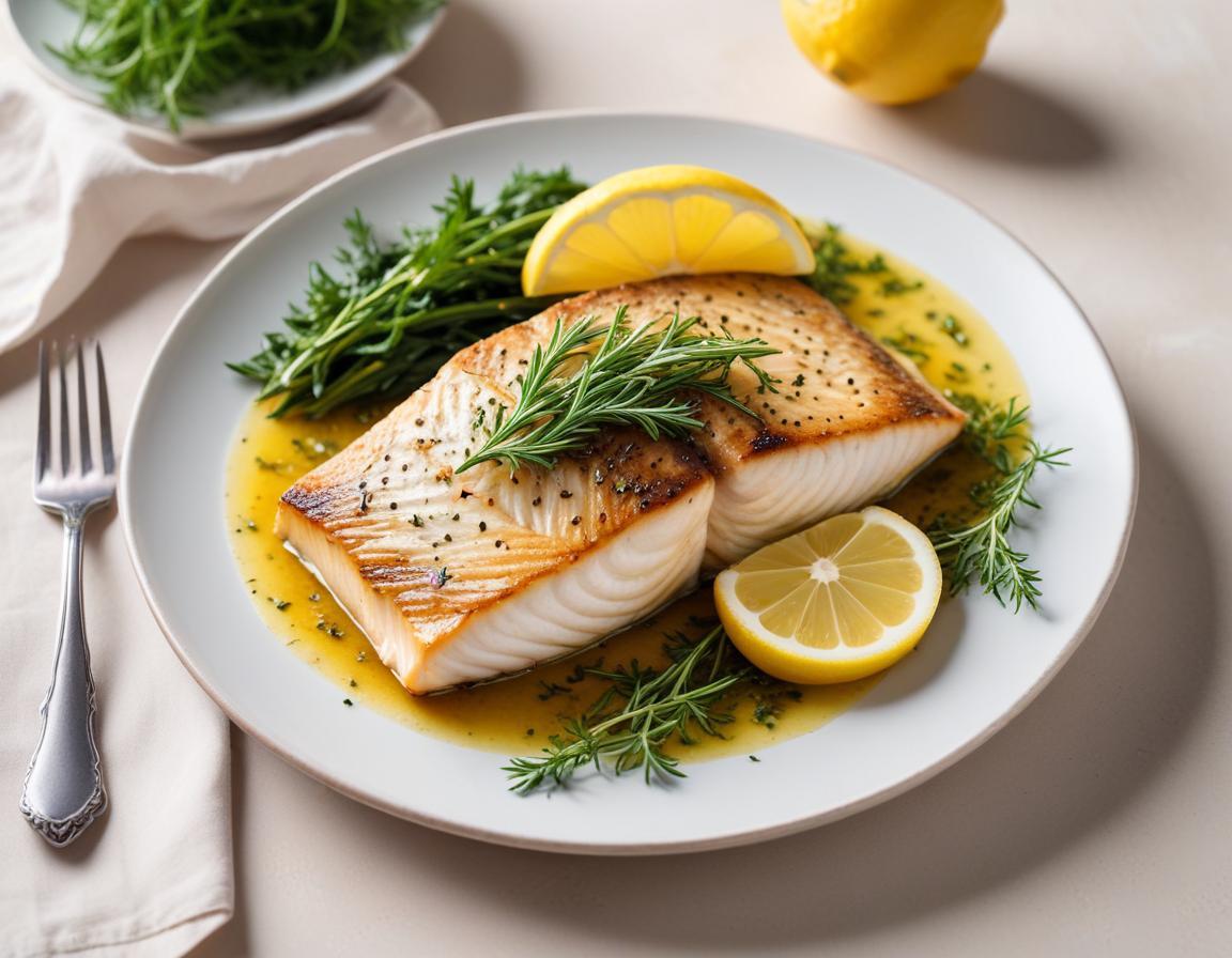 Barramundi Poêlé aux Herbes et Citron
