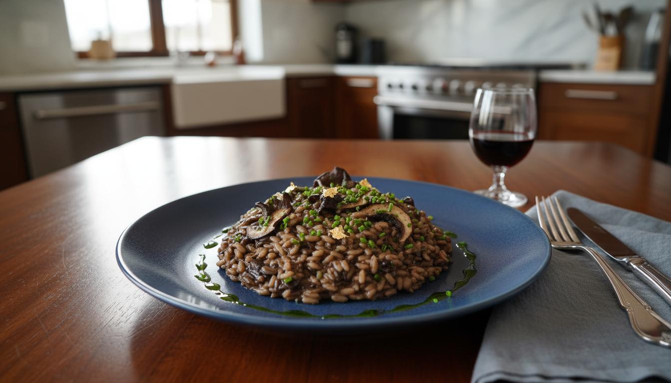 Le Risotto de l'Oracle aux Champignons Noirs