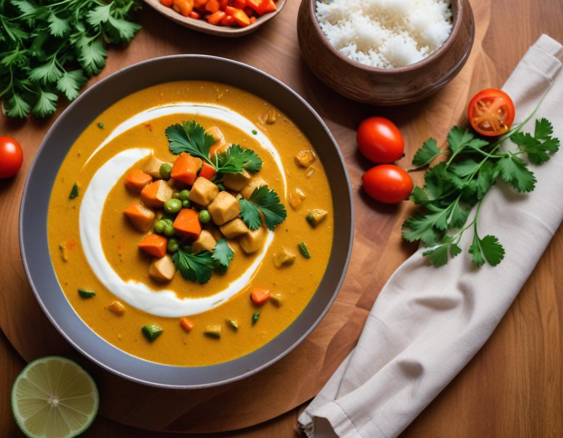 Curry de légumes au lait de coco