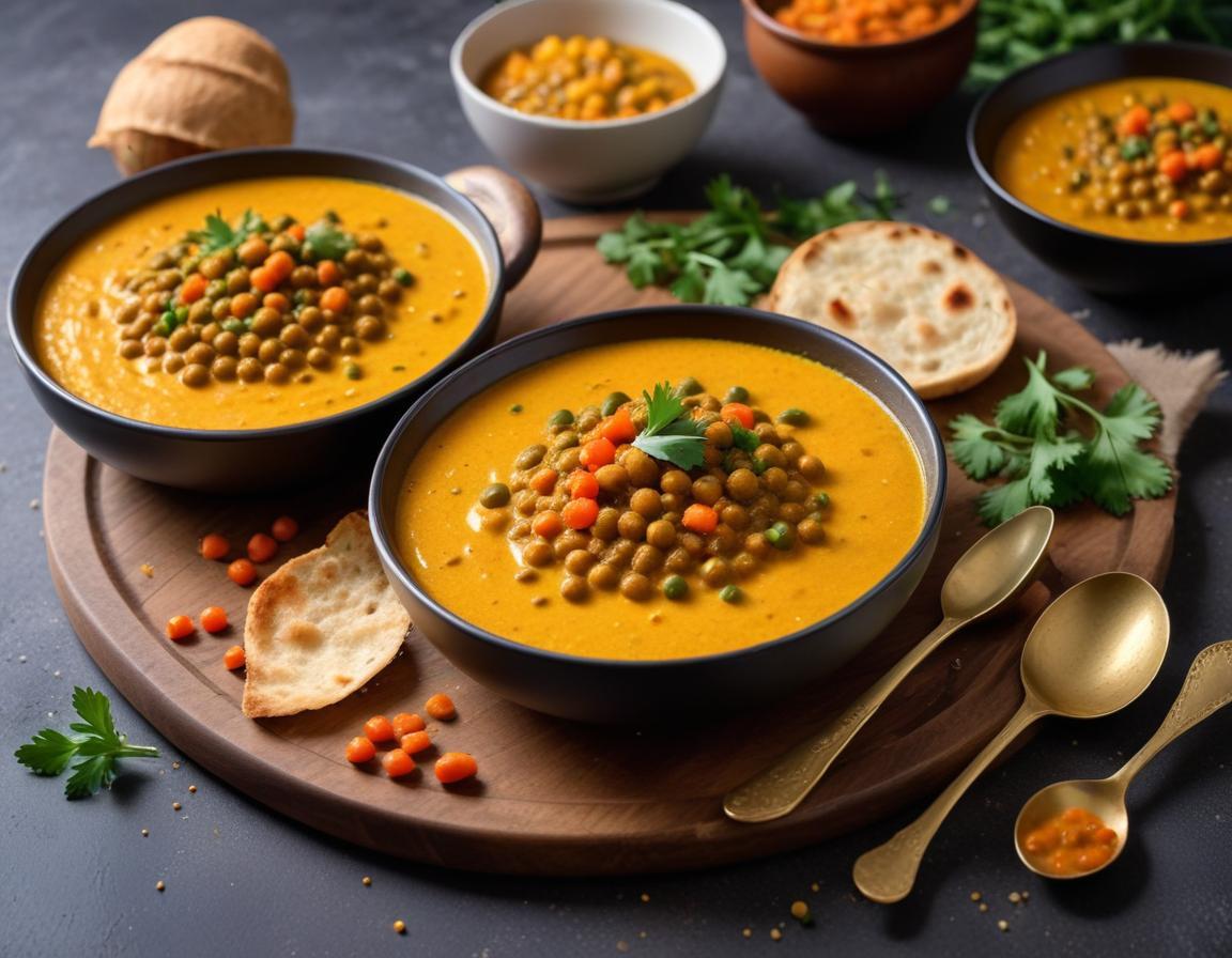 Curry Végétalien aux Lentilles Corail et Lait de Coco