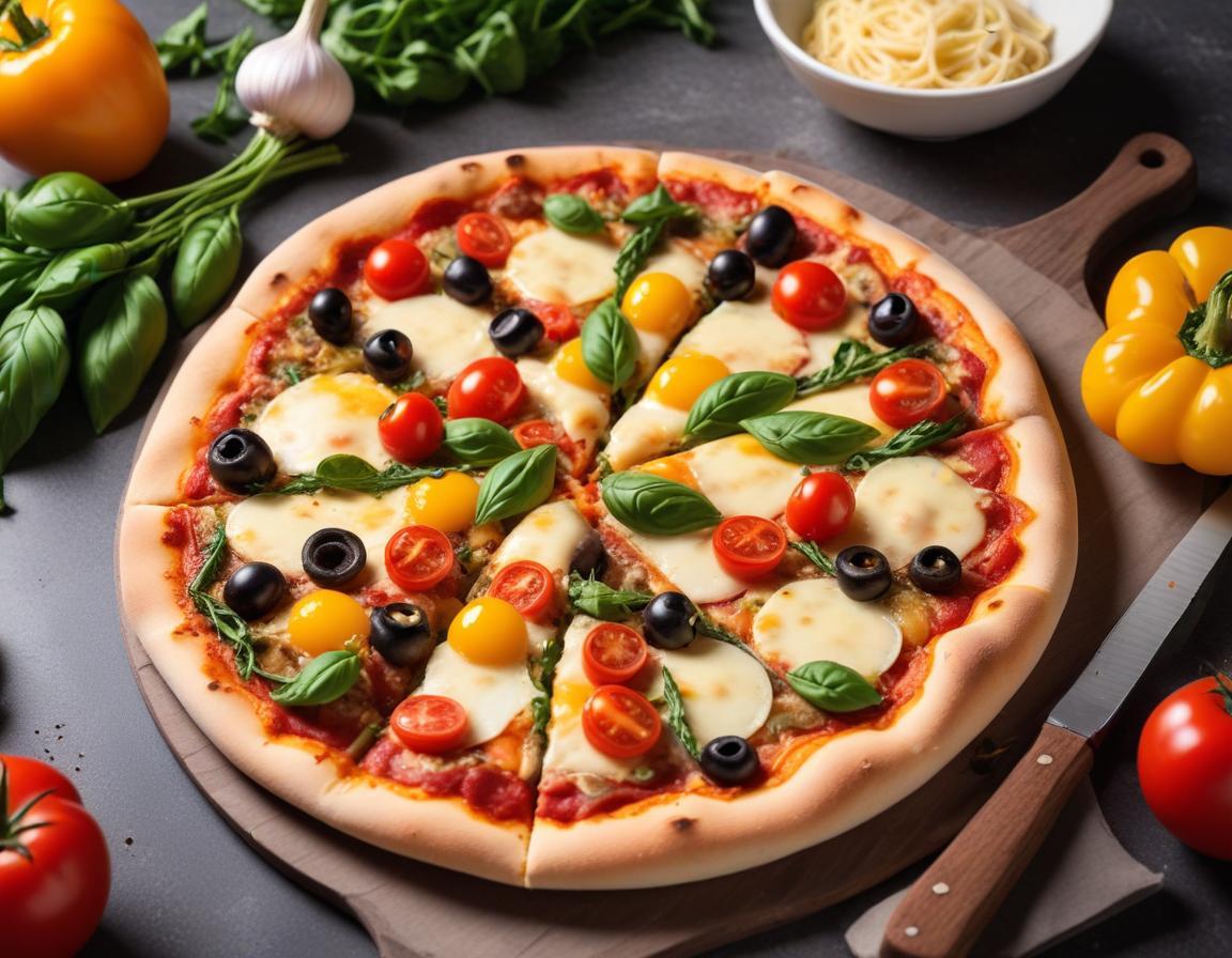 Pizza d'été aux légumes du soleil
