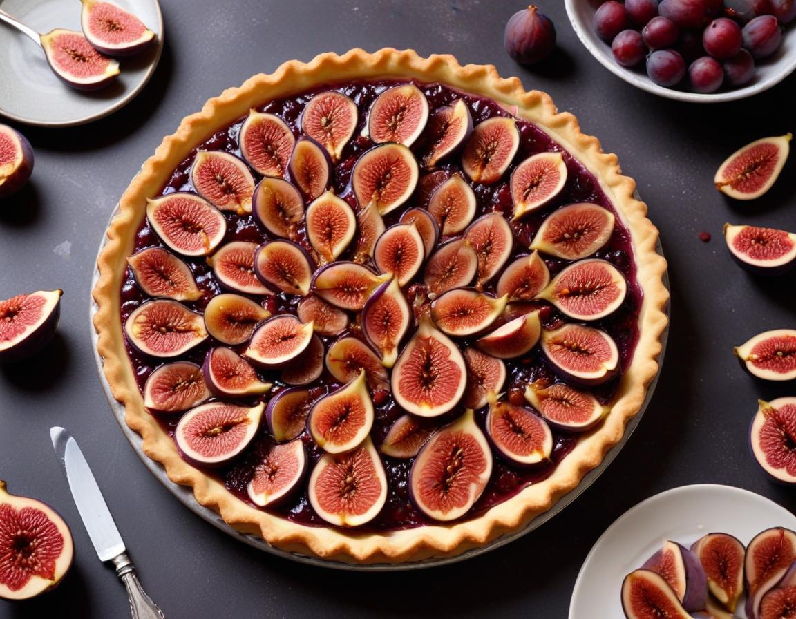 Tarte Rustique aux Figues Fraîches et Miel