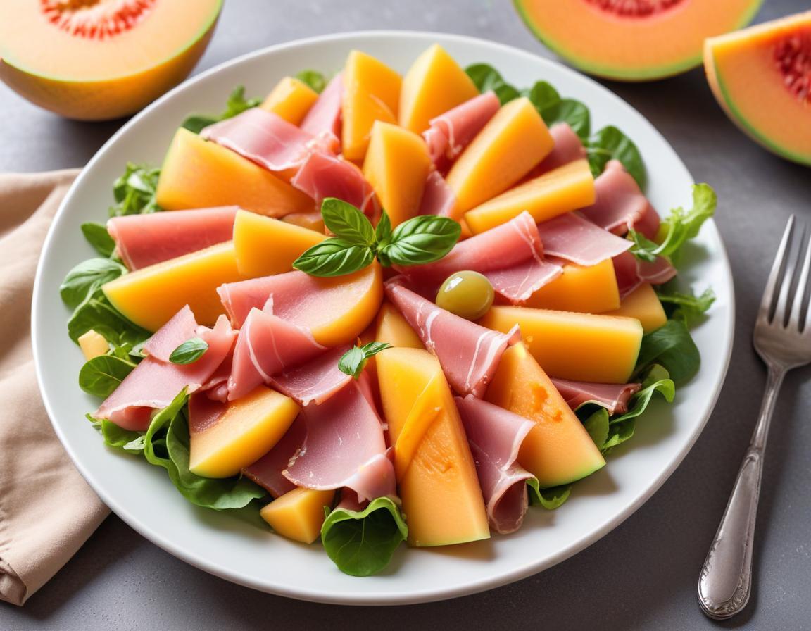 Salade Estivale Melon & Jambon Cru