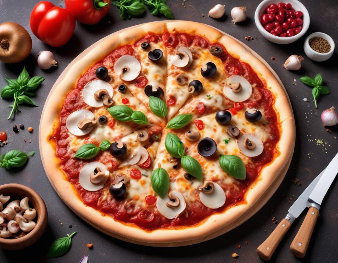 Pizza Gourmande aux Champignons et Poireaux