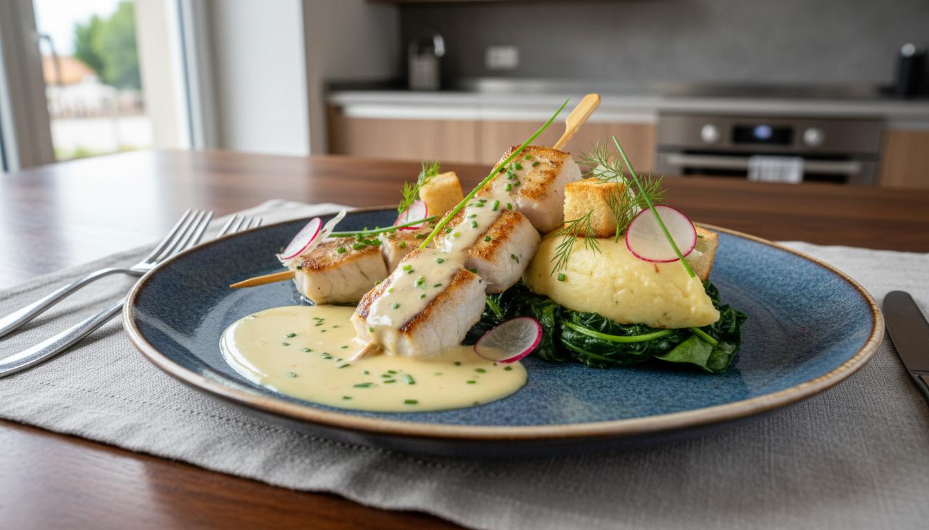 Brochet de Loire au Beurre Blanc et Mousseline de Panais