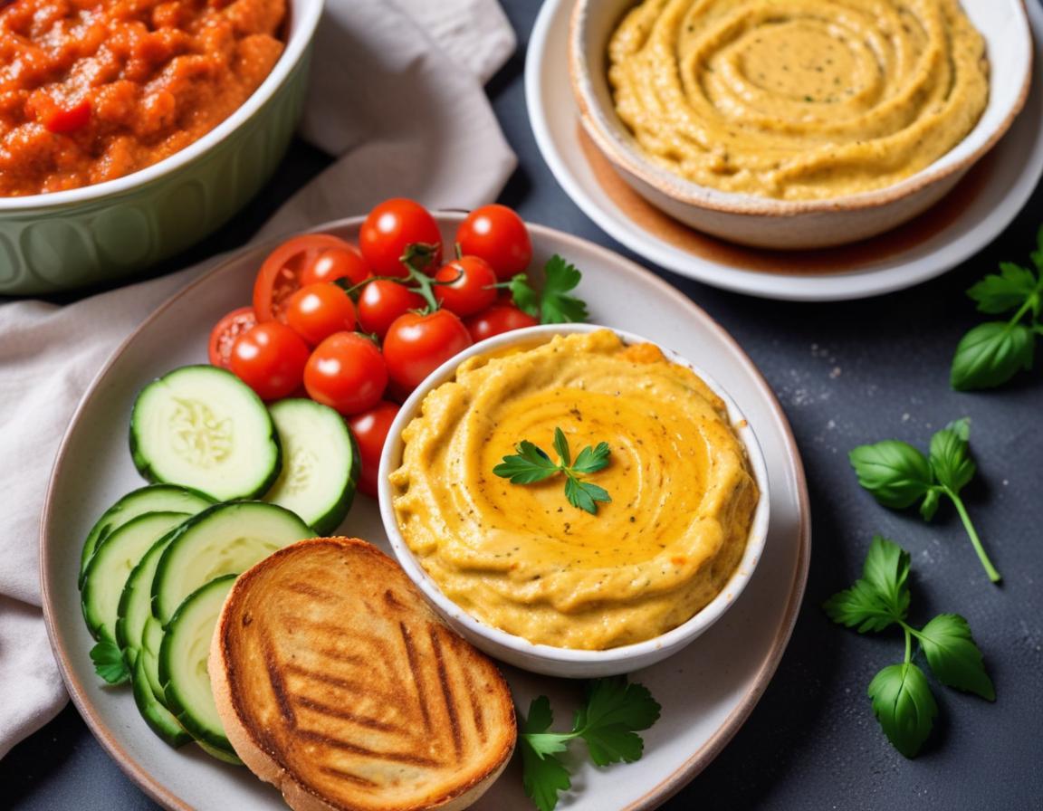 Tartinade Végétalienne Rapide aux Légumes Grillés