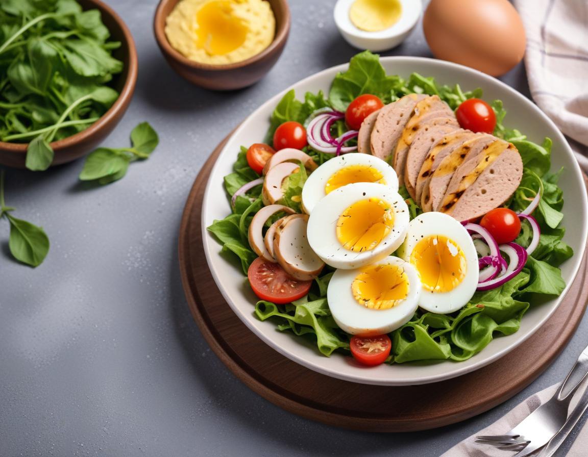 Salade Composée Thon, Maïs et Œufs Durs