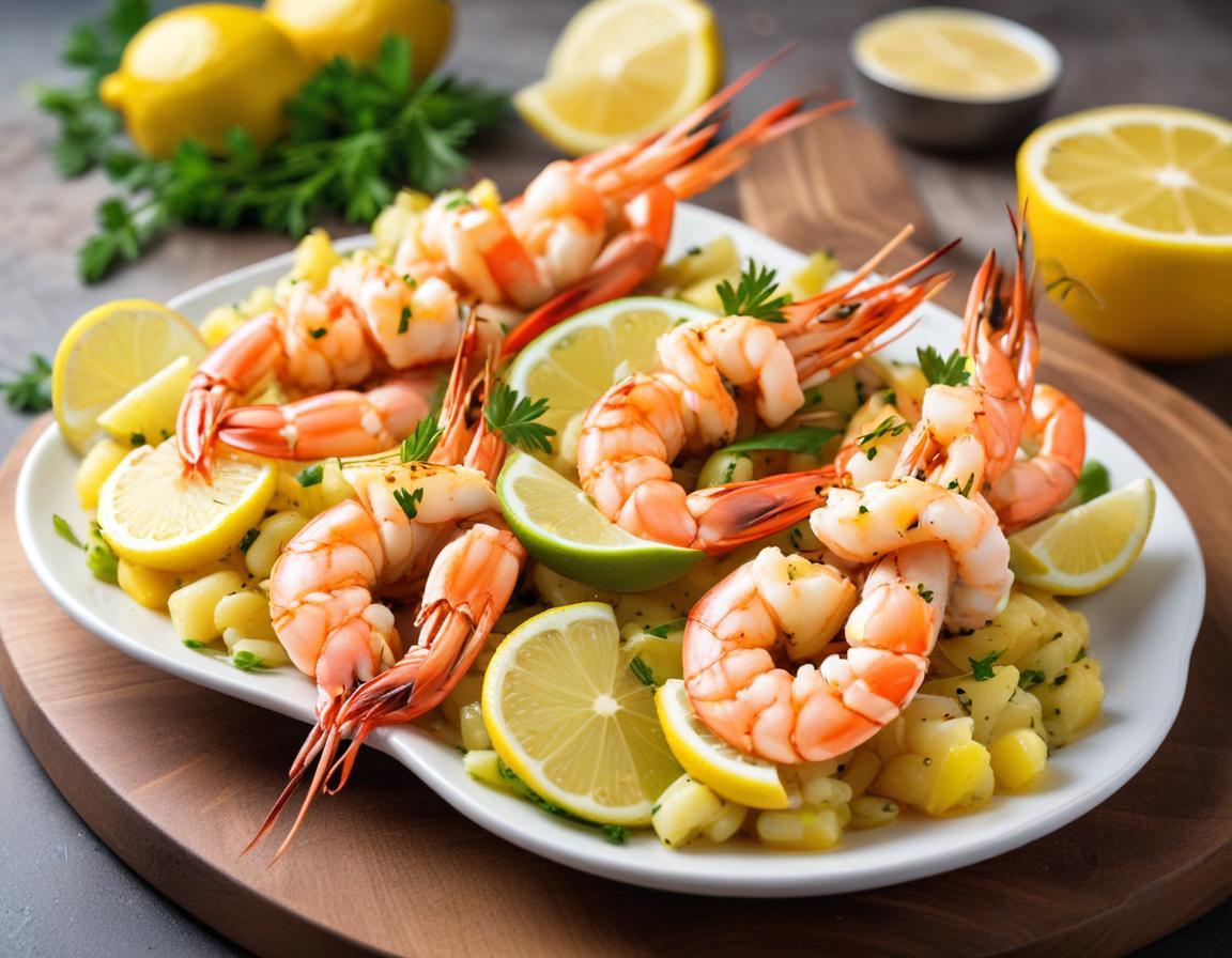 Brochettes de Crevettes Marinées au Citron Vert