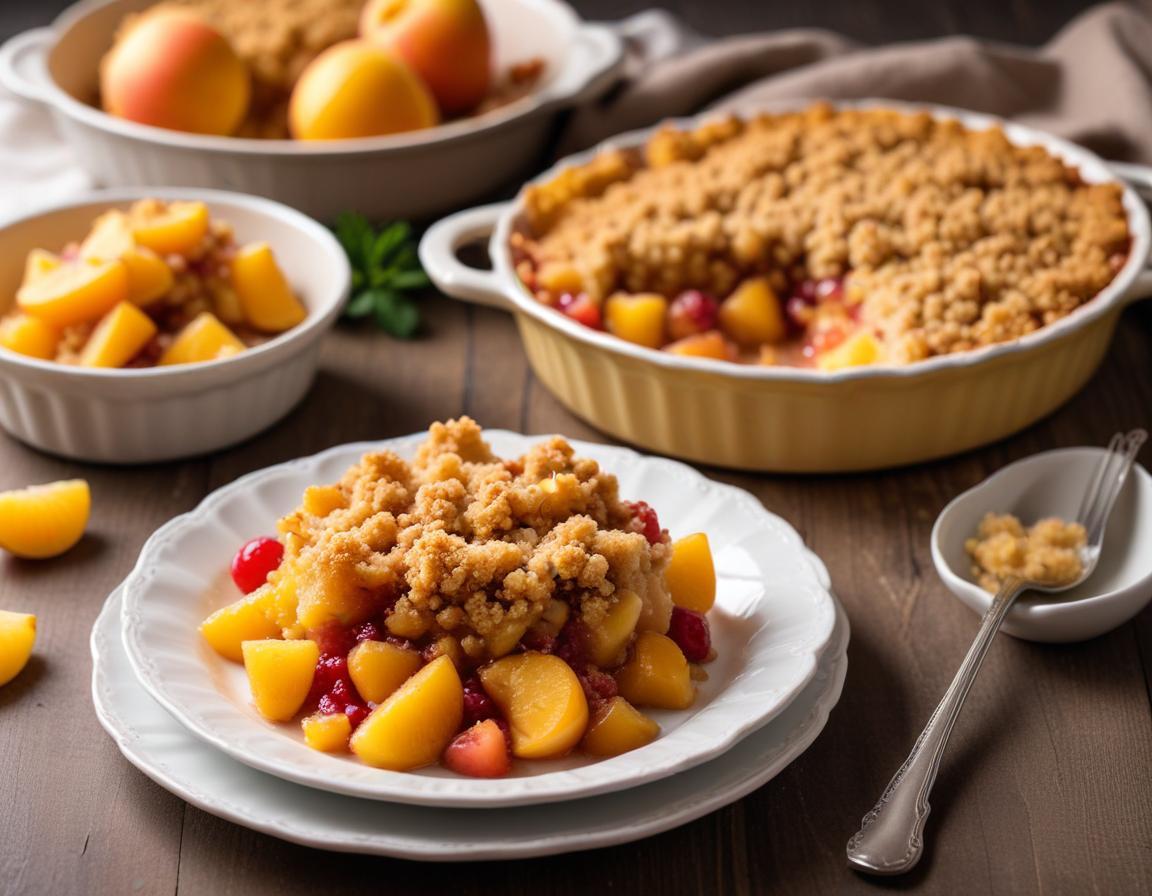 Crumble aux Pêches Classique