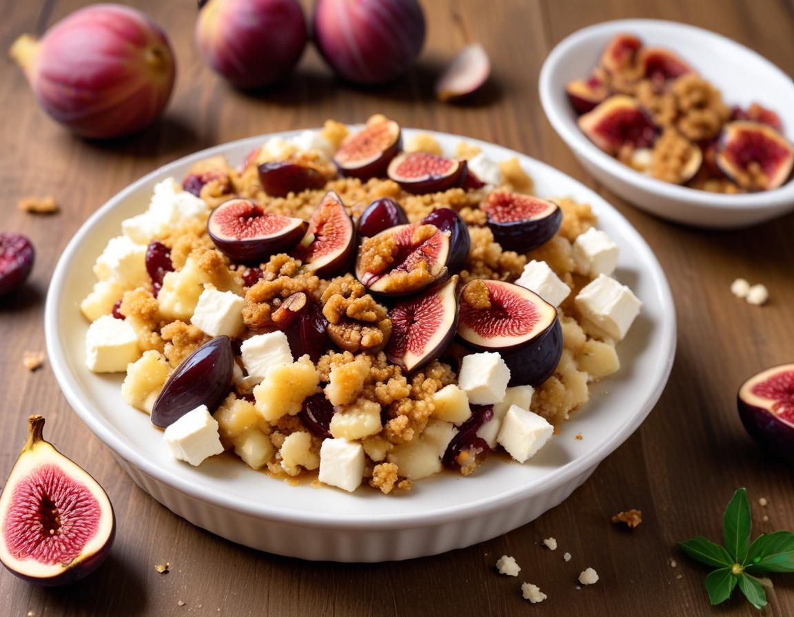 Crumble Salé aux Figues et Chèvre