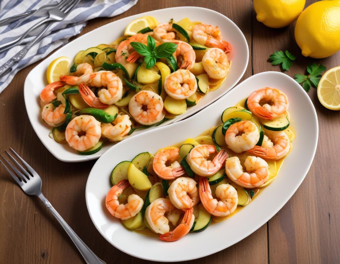 Pinsa Crevettes & Courgettes au Citron