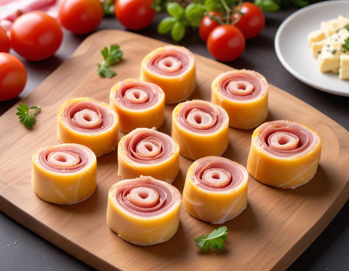 Roulés Croquants de Jambon Sec au Fromage Frais