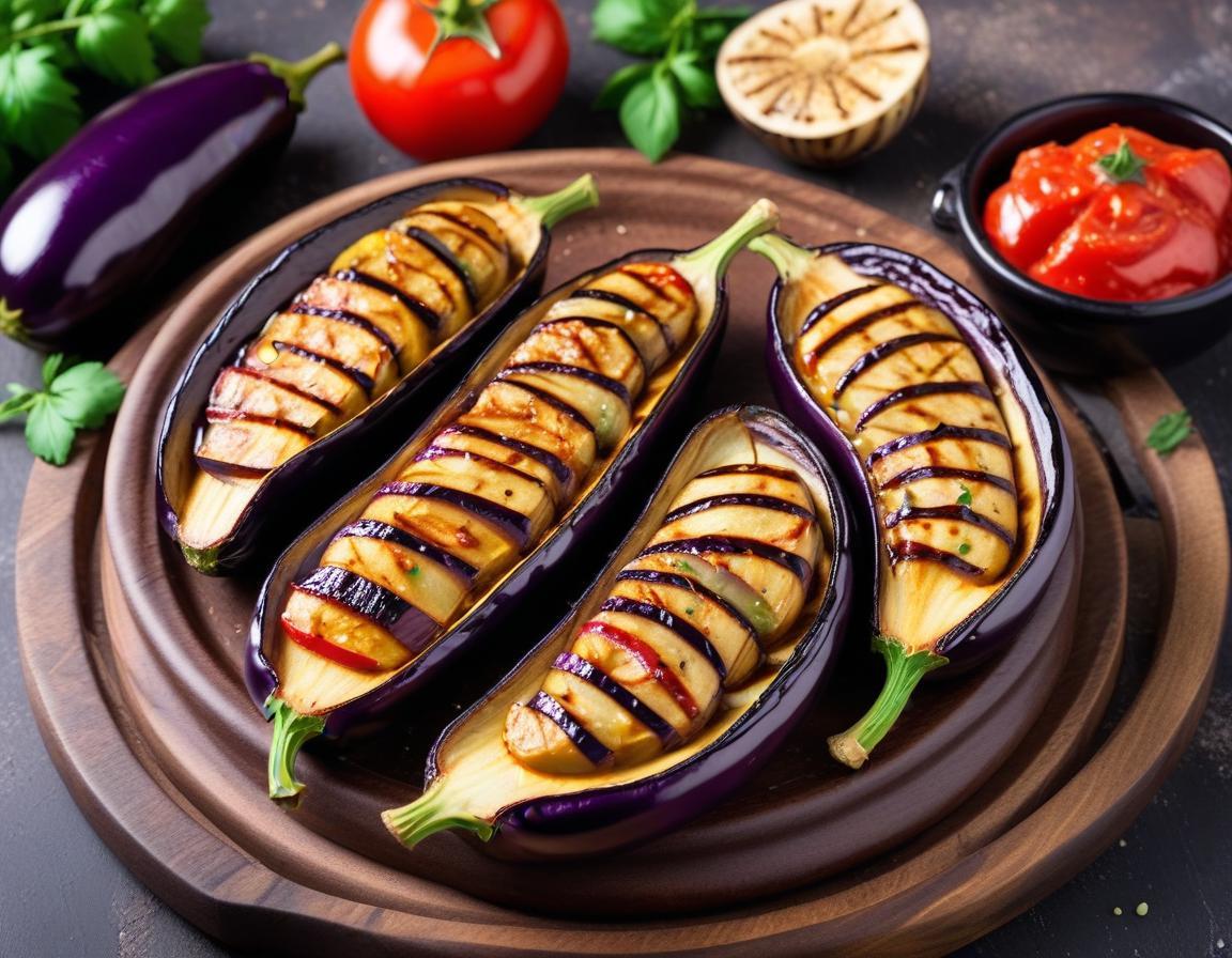 Aubergines Grillées au Barbecue