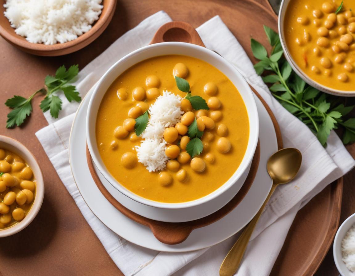 Curry crémeux de haricots blancs et lait de coco