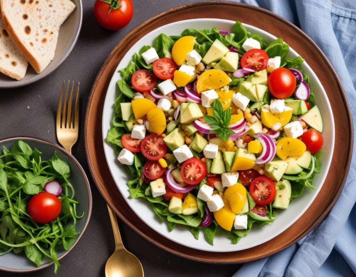 Salade d'été méditerranéenne légère