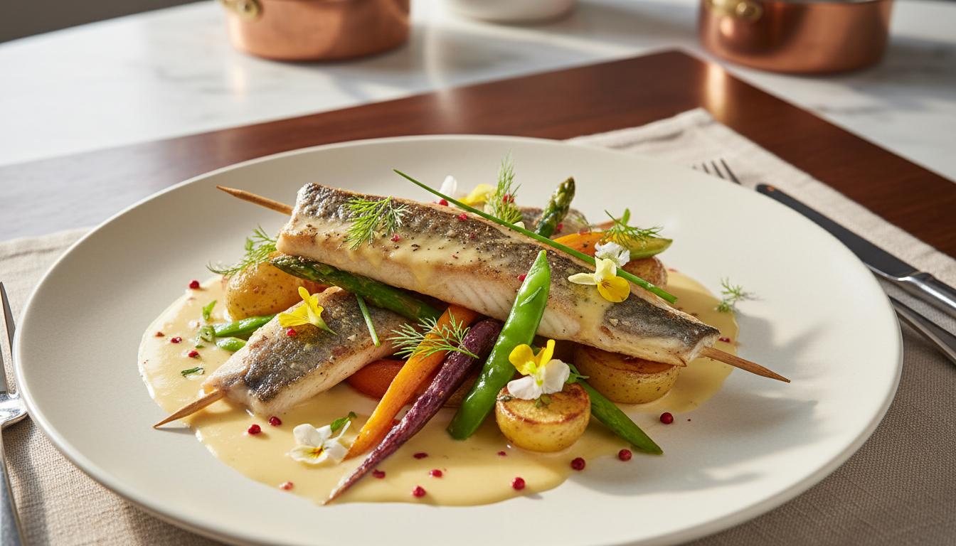 Brochet au Beurre Blanc et Légumes de Saison