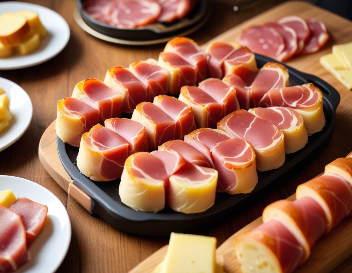 Roulés de Jambon Sec Fondants à la Raclette