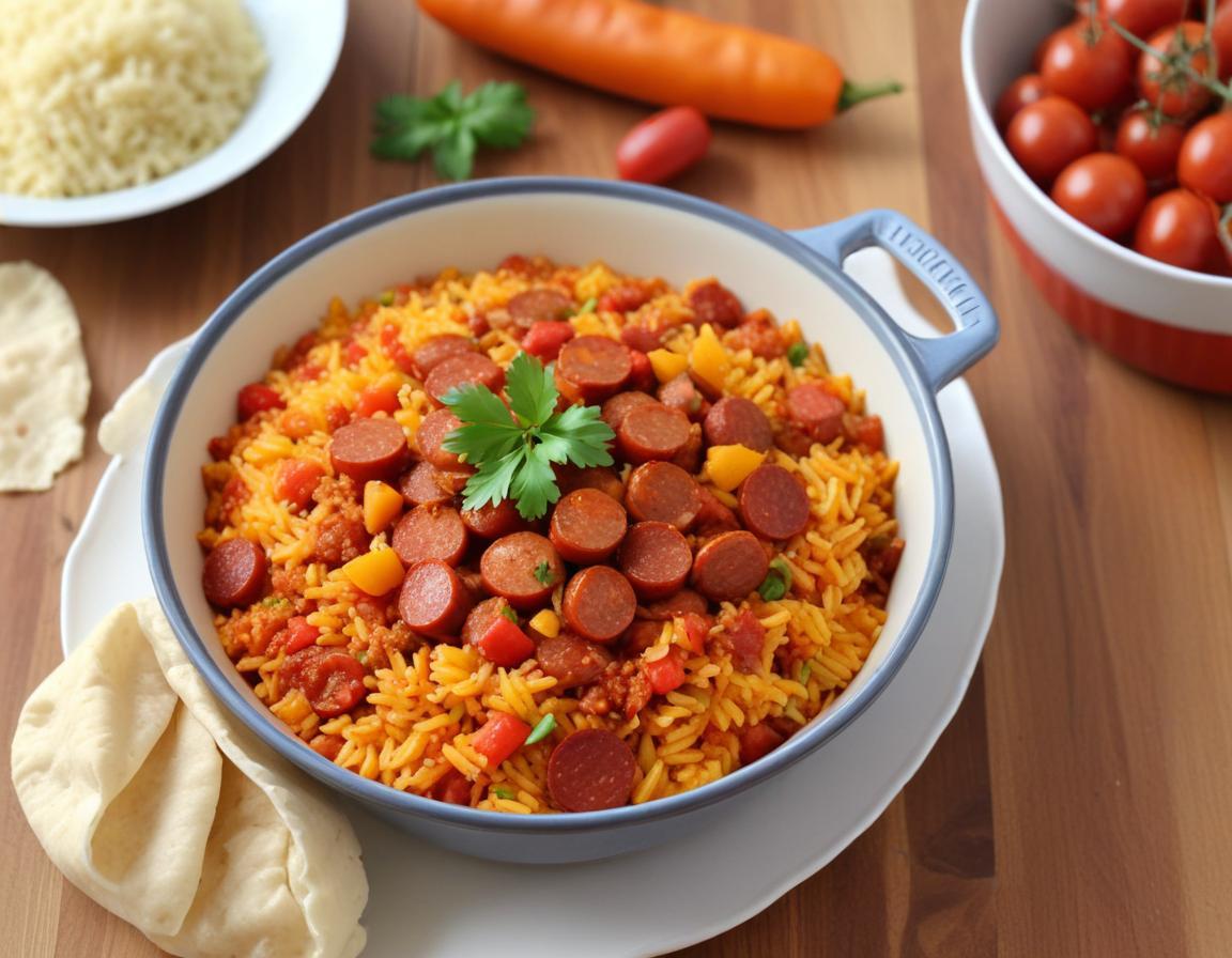 Riz au Chorizo et Poivrons One Pot (Version Solo)
