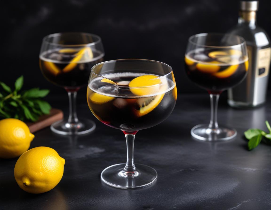 Black Gin Sour au Charbon Végétal