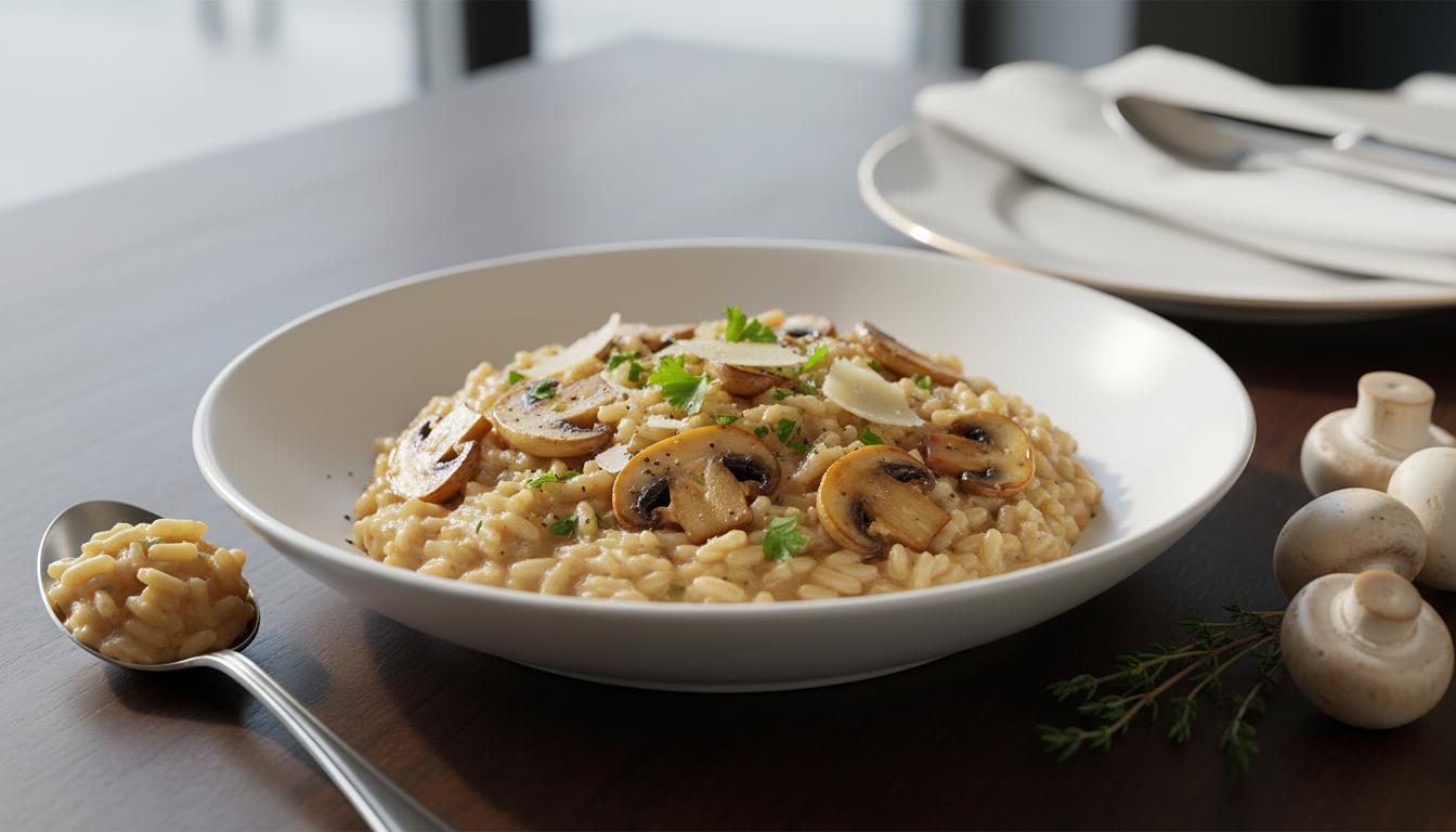 Risotto Crémeux aux Champignons de Paris