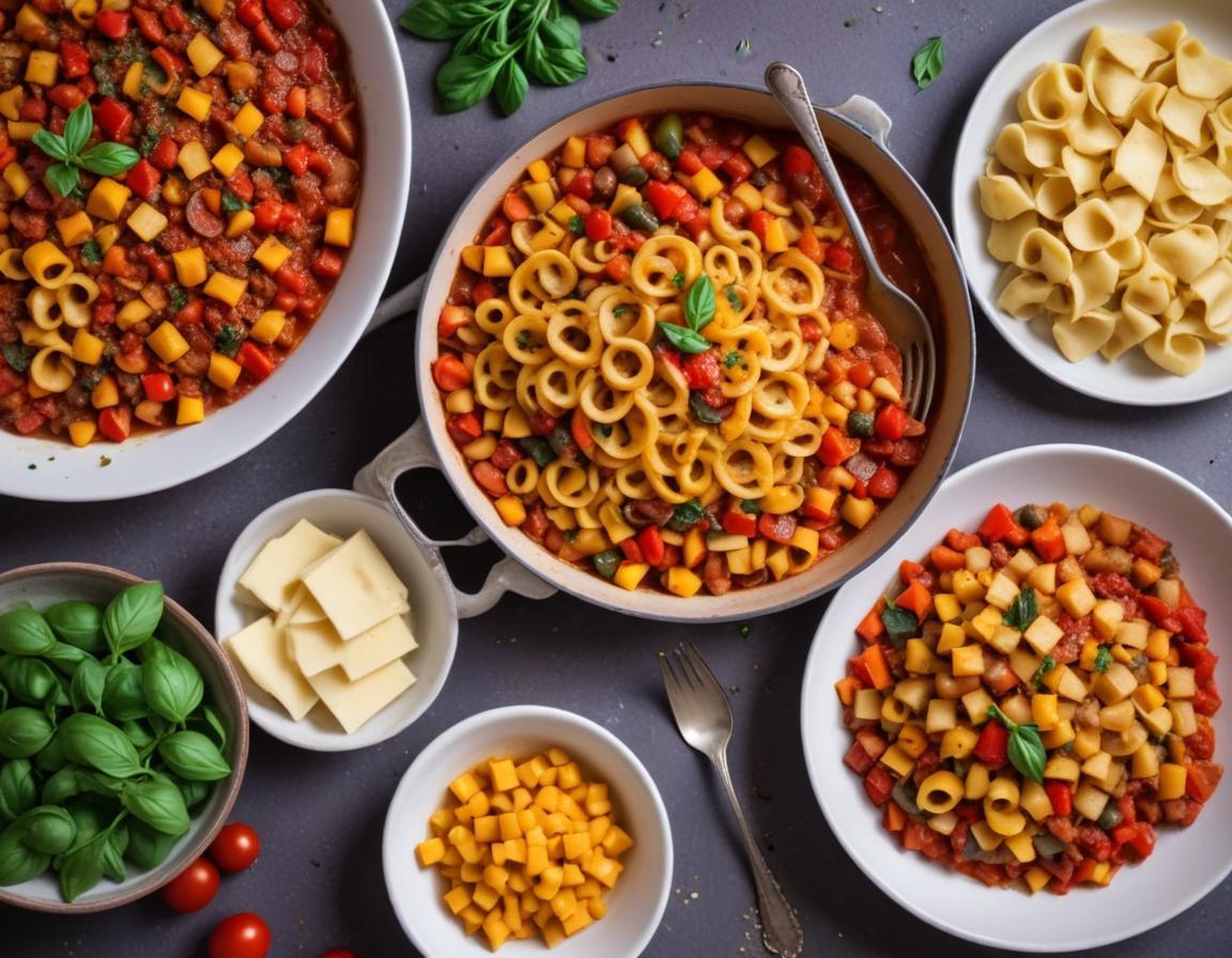 Pâtes aux Légumes de Saison Façon Ratatouille