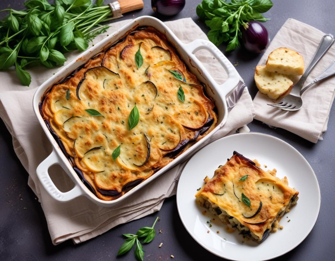 Gratin de Courgettes et Aubergines aux Herbes de Provence