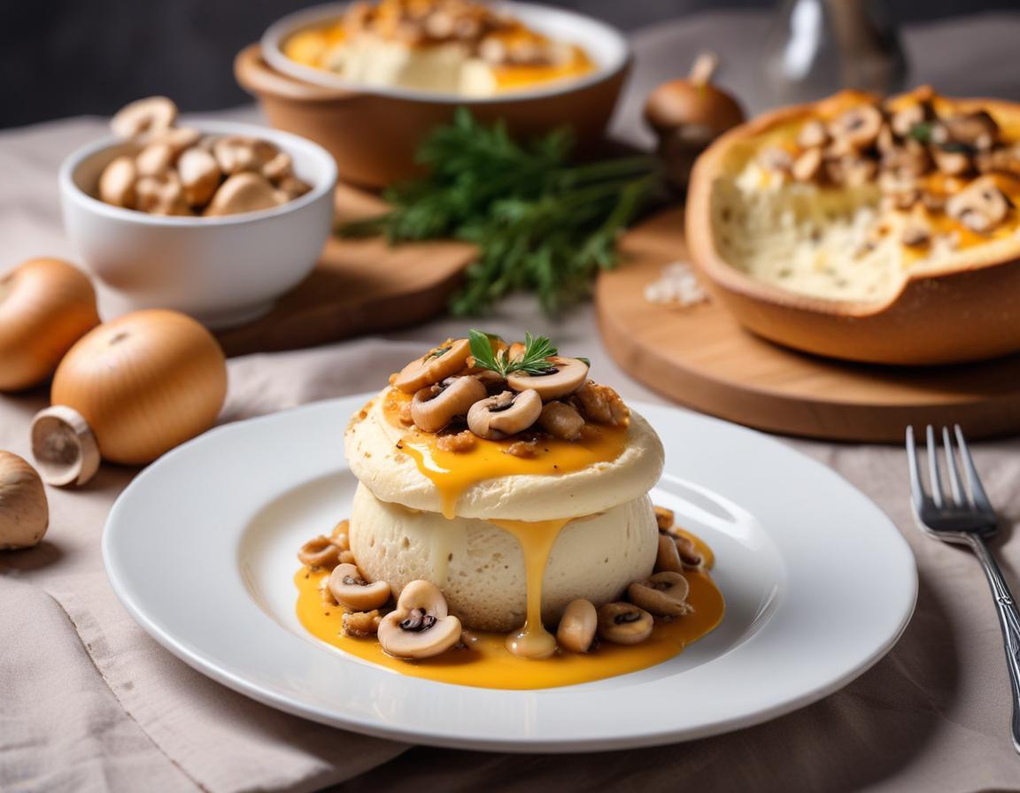 Œuf Parfait sur Lit de Champignons Crémeux