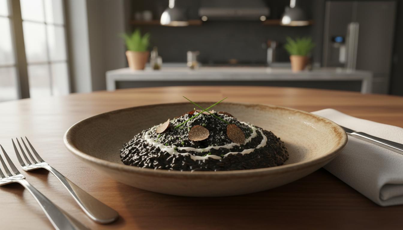 Risotto Noir 'True Logic' à la Truffe