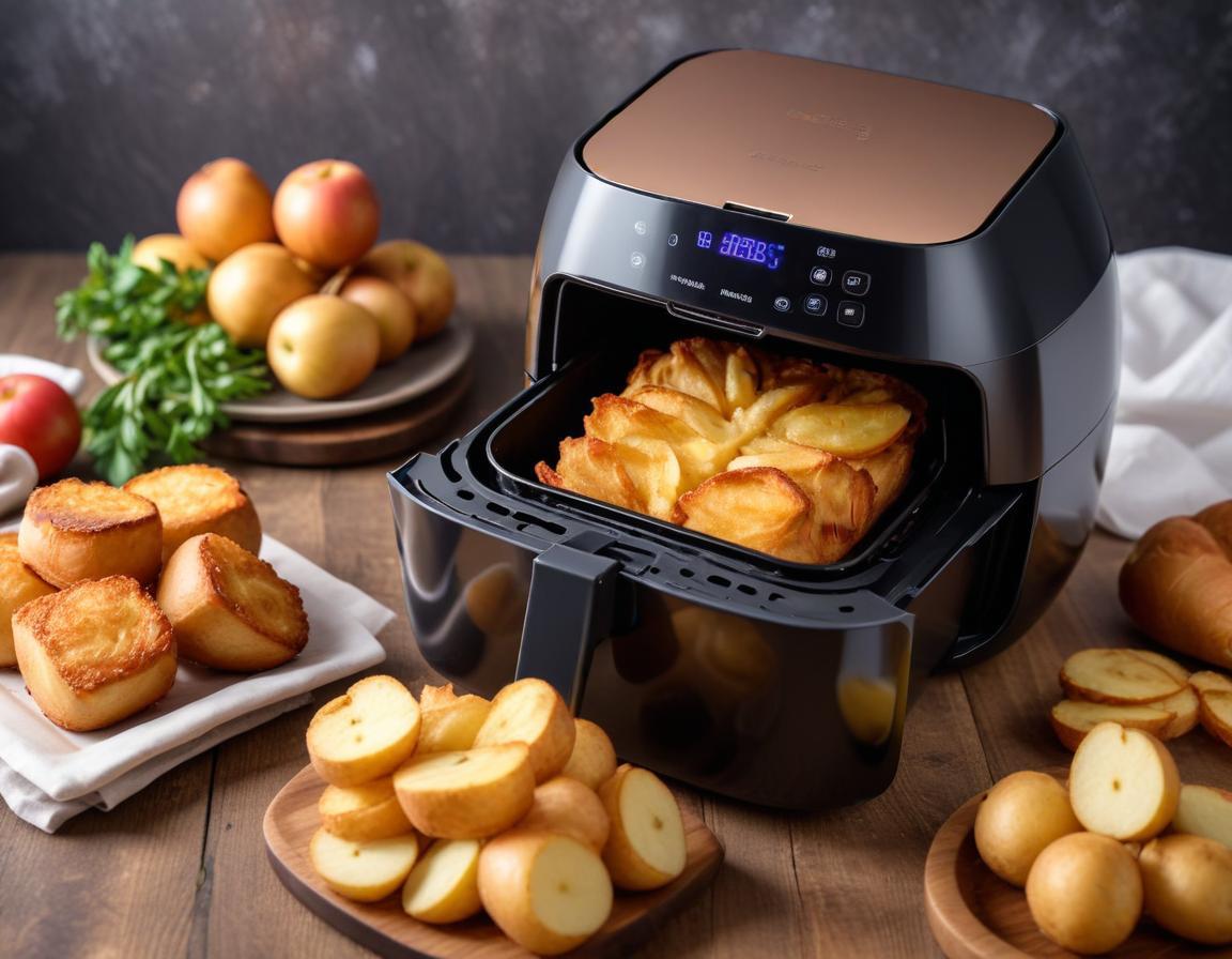 Carrés de Pommes de Terre Croustillants à l'Œuf et Air Fryer