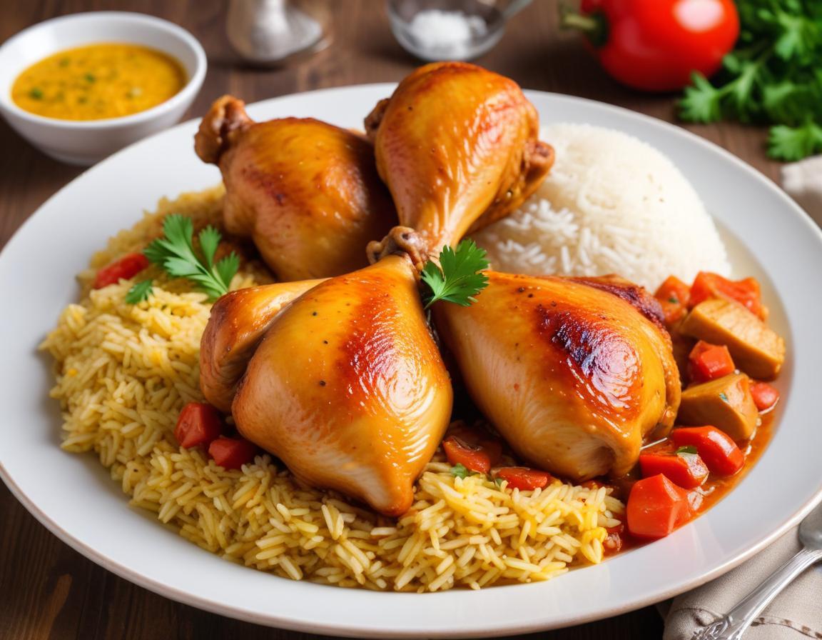 Poulet Basquaise et son Riz Blanc