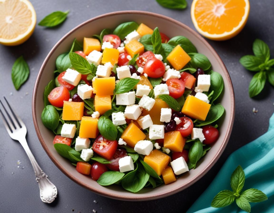 Salade estivale de pastèque, feta et menthe