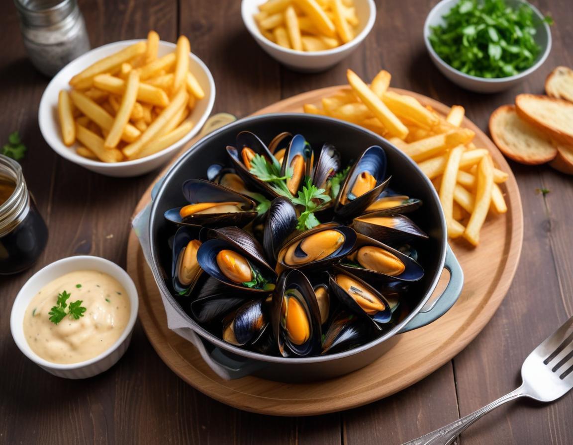 Moules marinières et frites maison