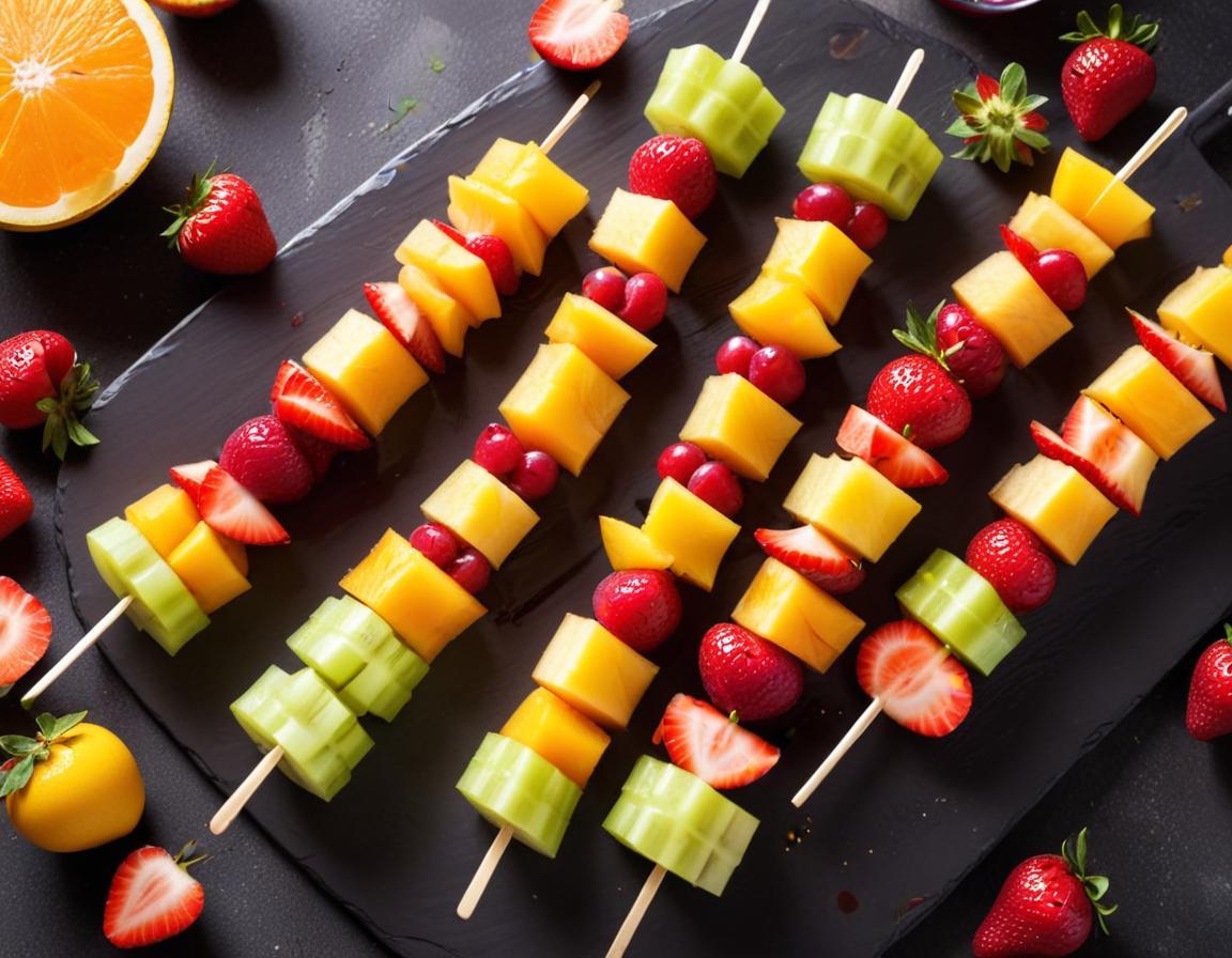 Brochettes de Fruits Frais Estivales