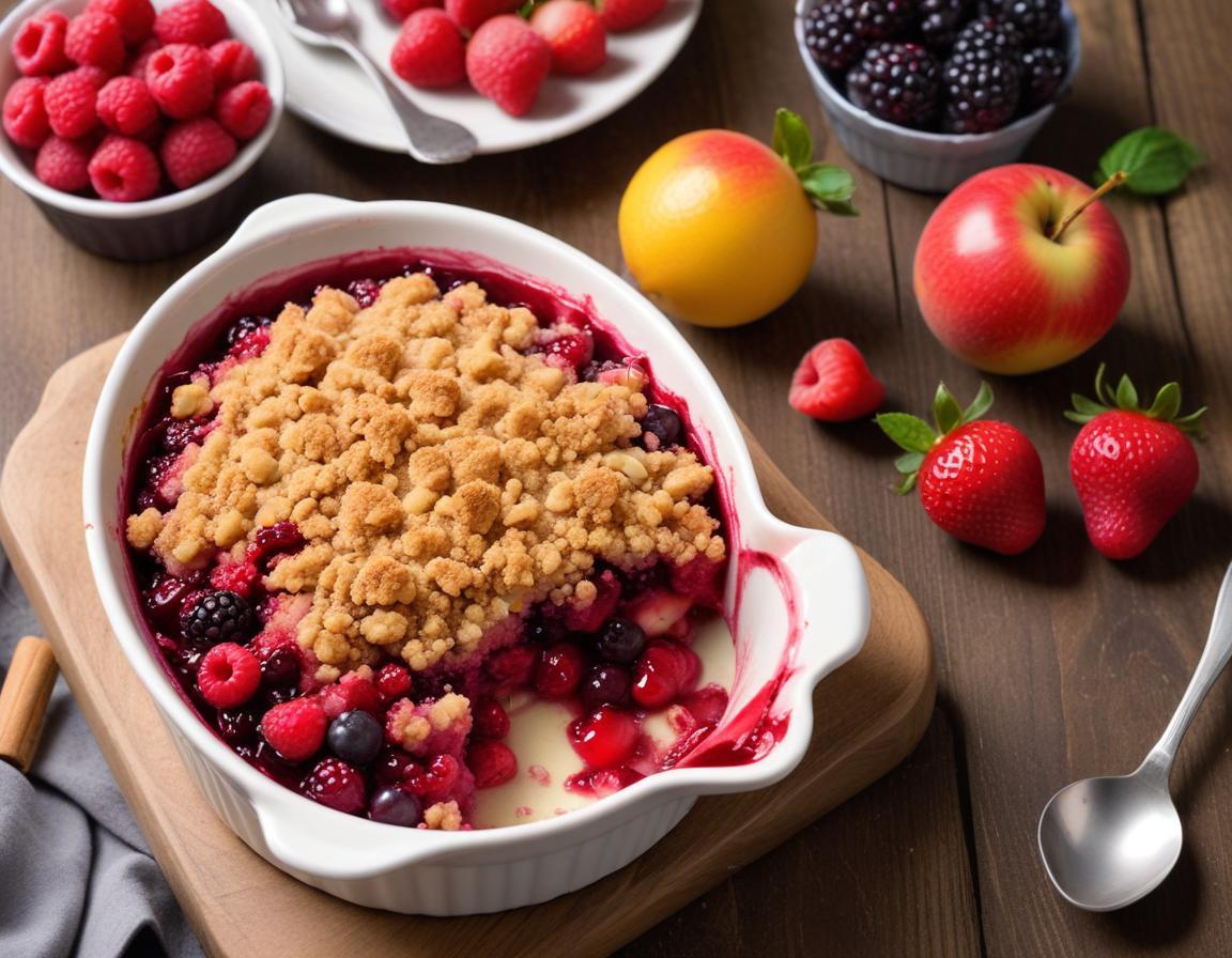 Crumble aux fruits rouges