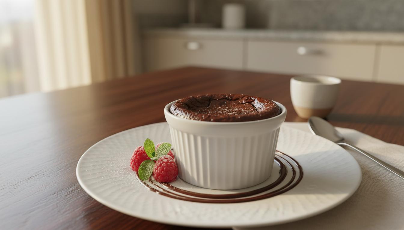 Crème aux œufs fondante au chocolat noir