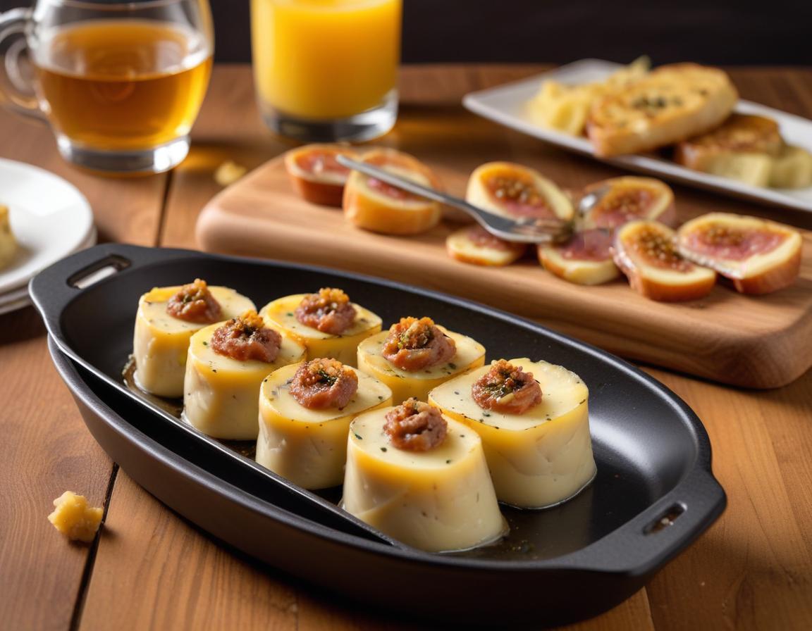 Involtini de Parme à la Raclette Fumée, Noix et Miel de Truffe