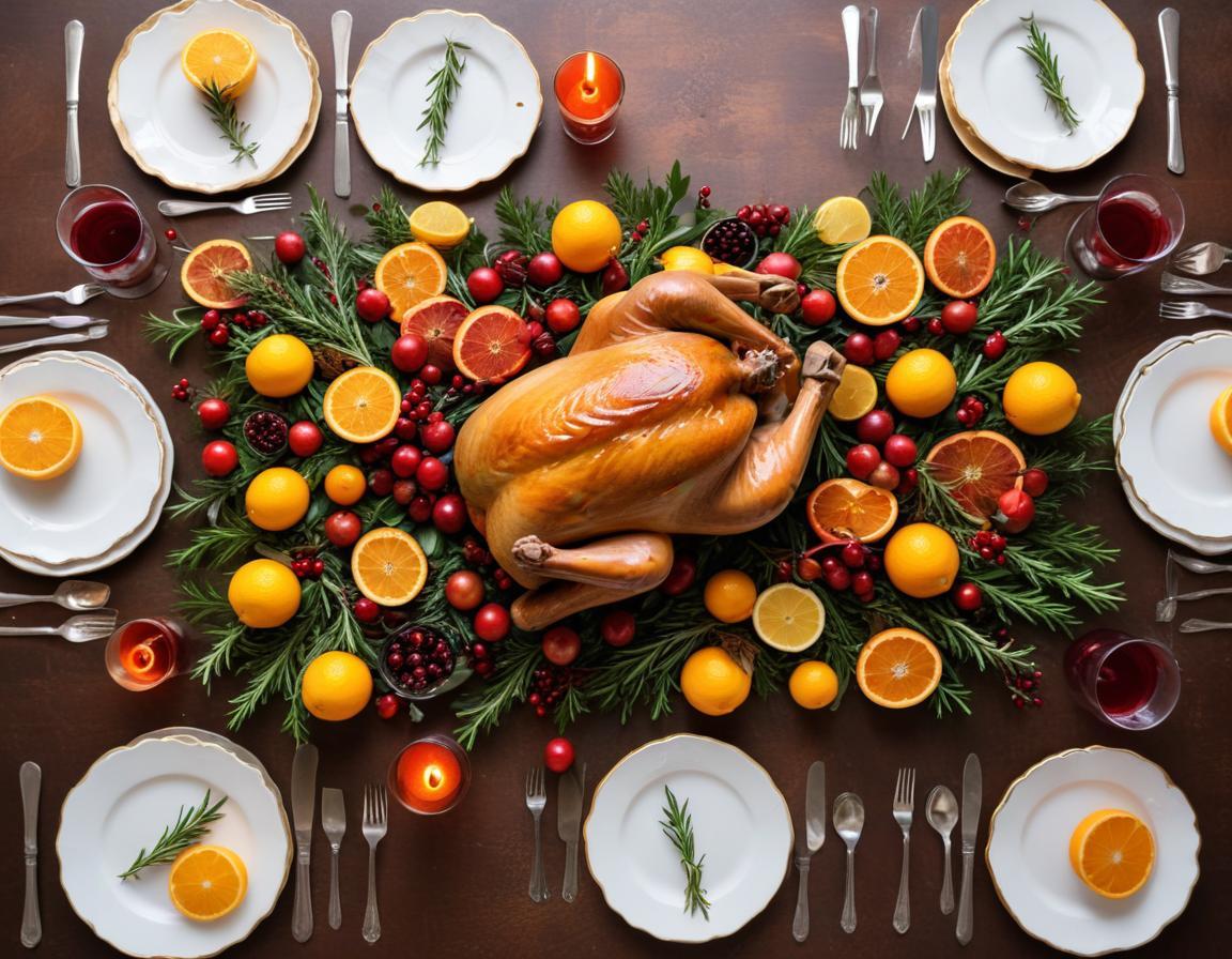 Le Festin de Noël : Dinde Rôtie aux Agrumes et aux Herbes