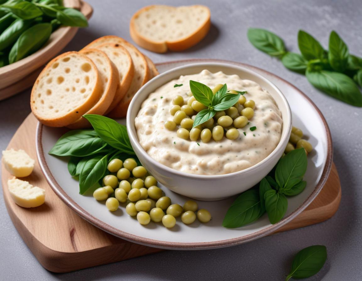 Tartinade Fraîcheur Haricots Blancs et Basilic