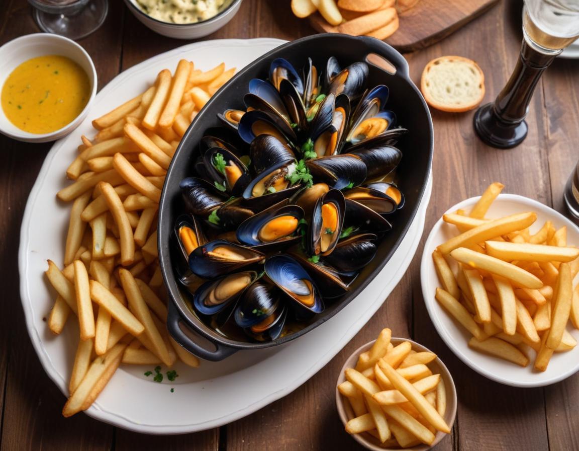 Moules marinières et frites maison