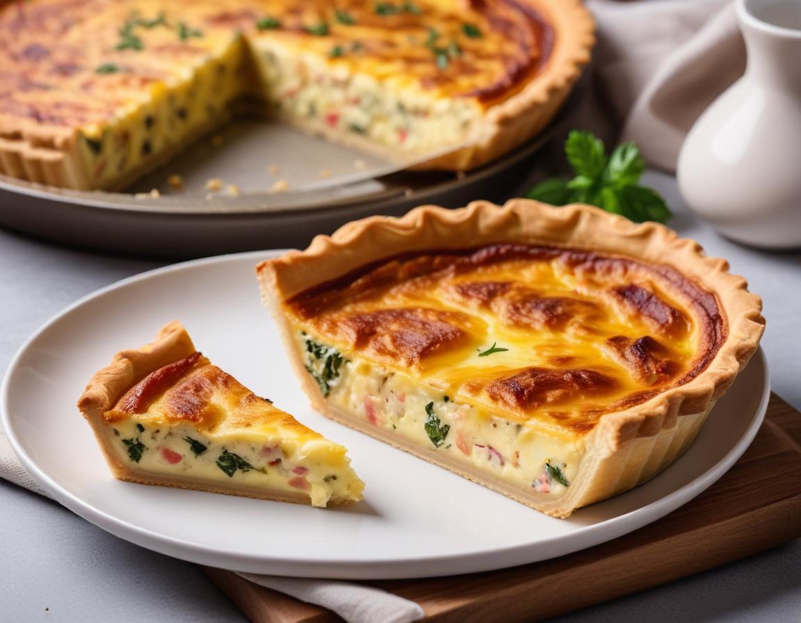 Quiche Lorraine Végétarienne au Tofu Fumé