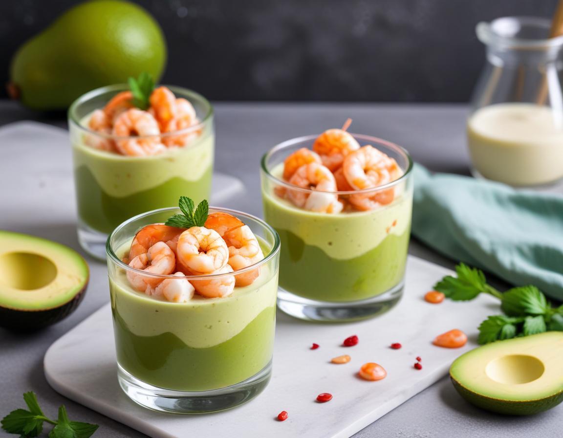 Verrine Fraîcheur Avocat-Crevettes