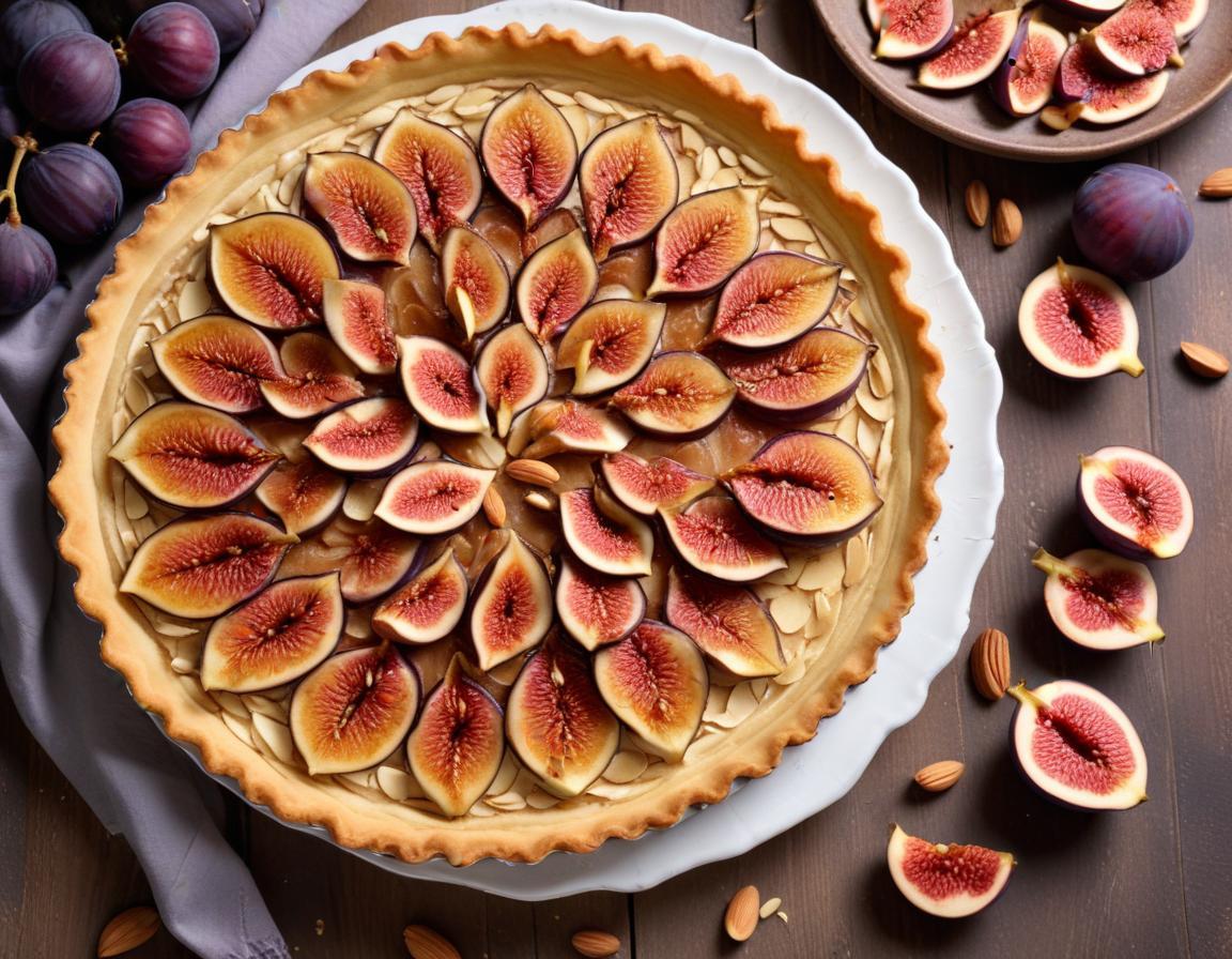 Tarte Délicate aux Figues Fraîches et Amandes